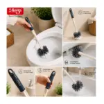 Slings Zupra bathroom toilet cleaning brush for removing dirt and stains from toilet surfaces