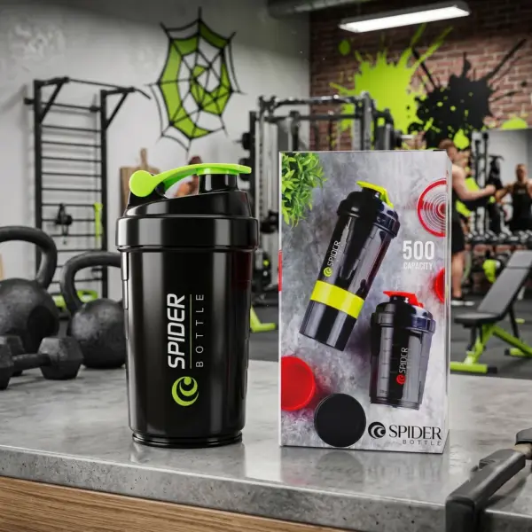 Slings Spider protein shaker water bottle 500ml