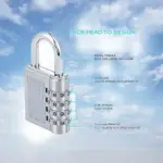 TINUMS combination padlock for luggage bags backpacks lockers and personal belongings