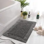 Tinums Twist non-slip grey bathmat