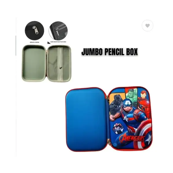 Varkaus Captain America pencil box for organizing pencils pens erasers and school supplies