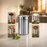 Home Lane airtight steel pantry storage box for everyday kitchen organization