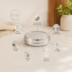 Home Lane stainless steel Papad Dabba for hygienic kitchen storage