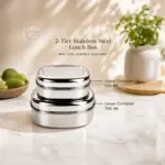Home Lane airtight stainless steel storage containers for everyday food storage