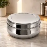 Home Lane Stainless Steel Round Container 700 ML