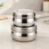Home Lane Stainless Steel Round Container Set of 2