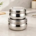 Home Lane Stainless Steel Round Container Set of 2