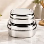 Home Lane Stainless Steel Storage Container Set of 2