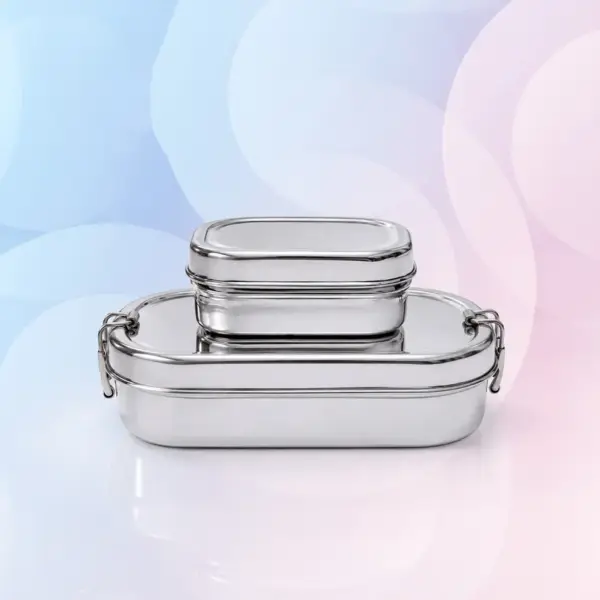 Home Lane stainless steel lunch box set with 800 ML main container