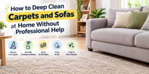 How to Deep Clean Carpets and Sofas at Home Without Professional Help