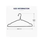 TINUMS black metal clothes hangers for wardrobe organization