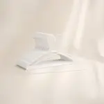TINUMS Metal Cloth Hanger Set of 10 in White