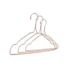 TINUMS Metal Cloth Hanger Set of 3 in Rose Gold