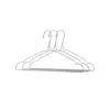 TINUMS Metal Cloth Hanger Set of 3 in Silver