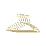 TINUMS Metal Cloth Hanger Set of 6 in Golden