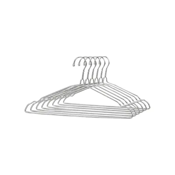 TINUMS Metal Cloth Hanger Set of 6 in Silver