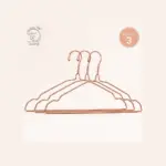 TINUMS Rose Gold metal clothes hangers for wardrobe organization