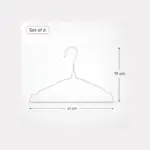TINUMS white metal clothes hangers for wardrobe organization