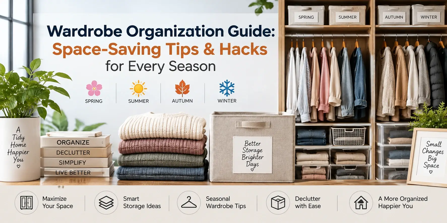 Wardrobe Organization Guide: Tips, Hacks & Space-Saving Ideas